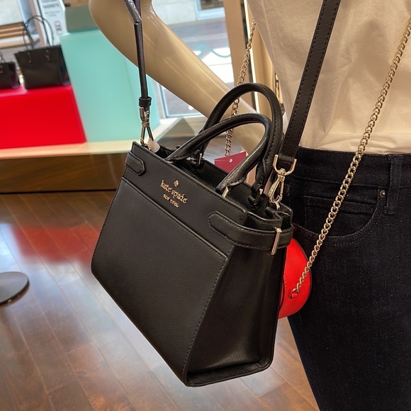 Kate Spade staci small satchel black NWT - Picture 5 of 16